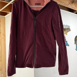 Outdoor Voices Women’s Maroon Zip-Up Sweater